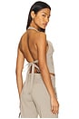 view 1 of 6 Butterfly Tie Top in Beige Gingham