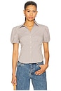 view 1 of 5 Mon Cheri Blouse in Beige Gingham