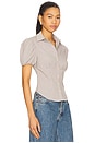 view 2 of 5 Mon Cheri Blouse in Beige Gingham