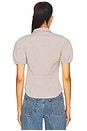 view 3 of 5 Mon Cheri Blouse in Beige Gingham