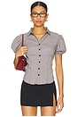 view 1 of 4 Mon Cheri Blouse in Onyx Gingham