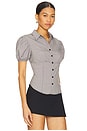 view 2 of 4 Mon Cheri Blouse in Onyx Gingham