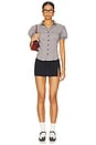 view 4 of 4 Mon Cheri Blouse in Onyx Gingham