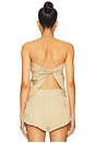 view 3 of 4 New York Bandana Top in Camel