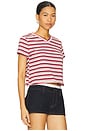 view 2 of 5 North Light Tee in Crimson Stripe