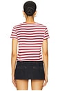 view 3 of 5 North Light Tee in Crimson Stripe