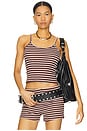 view 1 of 4 Carrie Cami in Wine Stripe