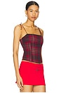 view 2 of 4 Humphrey Cami in Crimson Plaid