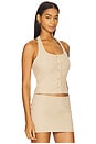 view 2 of 4 Daydreamer Halter Top in Deep Wheat