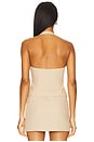 view 3 of 4 Daydreamer Halter Top in Deep Wheat