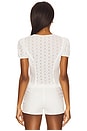 view 3 of 4 Bardot Top in Porcelain