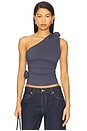view 1 of 5 Rendezvous One Shoulder Top in Deep Sea