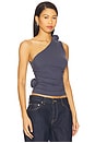 view 2 of 5 Rendezvous One Shoulder Top in Deep Sea