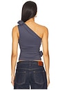 view 4 of 5 Rendezvous One Shoulder Top in Deep Sea
