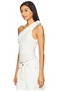view 3 of 5 Rendezvous One Shoulder Top in Porcelain
