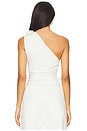 view 4 of 5 Rendezvous One Shoulder Top in Porcelain