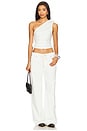view 5 of 5 Rendezvous One Shoulder Top in Porcelain