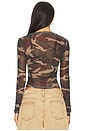 view 3 of 4 The Boulevard Mesh Top in Camo