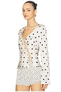 view 3 of 5 Mariah Long Sleeve Top in Cream Polka