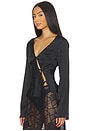 view 2 of 4 Mariah Long Sleeve Top in Onyx