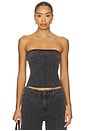 view 1 of 4 Sweetness Strapless Top in Washed Onyx