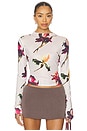 view 1 of 4 Hamptons Long Sleeve Top in Porcelain Floral