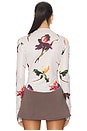 view 3 of 4 Hamptons Long Sleeve Top in Porcelain Floral