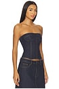 view 2 of 4 SWEETNESS STRAPLESS 탑 in Indigo