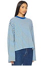 view 3 of 5 Bloom Long Sleeve Top in Mickey Blue Stripe