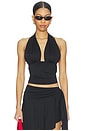 view 1 of 4 Safari Halter Top in Noir