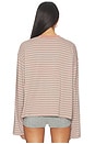view 3 of 4 Bloom Long Sleeve Top in Muted Pastels Stripe