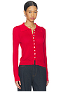 view 2 of 4 Chalet Long Sleeve Top in Crimson