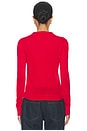 view 3 of 4 Chalet Long Sleeve Top in Crimson