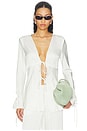 view 1 of 4 Veil Long Sleeve Top in Porcelain
