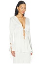 view 2 of 4 Veil Long Sleeve Top in Porcelain