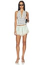 view 4 of 4 Safari Halter Top in Moonlight Polka
