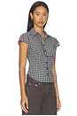 view 2 of 5 Mon Cheri Blouse in Noir Plaid