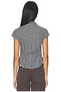 view 3 of 5 Mon Cheri Blouse in Noir Plaid