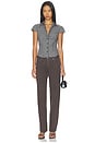 view 4 of 5 Mon Cheri Blouse in Noir Plaid