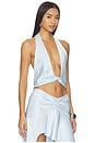 view 2 of 4 Esme Halter Top in Baby Blue