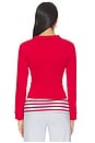 view 3 of 4 Mile High Long Sleeve Top in Crimson