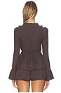 view 3 of 4 Odette Long Sleeve Top in Brown