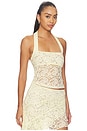 view 2 of 5 Palisades Halter Top in Lemontini
