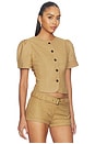 view 2 of 4 Femme Blouse in Camel