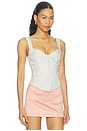 view 2 of 5 Roma Corset in Soft Blue