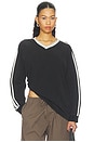 view 1 of 4 All Stars Long Sleeve Top in Washed Noir