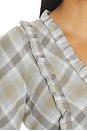 view 5 of 5 Odette Long Sleeve Top in Ash Plaid