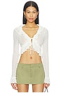 view 1 of 4 Venice Long Sleeve Top in Porcelain