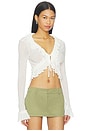view 2 of 4 Venice Long Sleeve Top in Porcelain