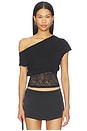 view 1 of 5 Etoile Off Shoulder Top in Smoke